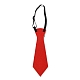 Рождественский галстук из нетканого материала AJEW-L092-A05-2
