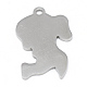 304 pendente in acciaio inossidabile con etichetta con pendenti vuoti X-STAS-T008-059-1