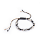 Conjuntos de pulseras de cordón trenzado de cordón de nylon ajustable BJEW-JB04416-2
