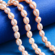 Perle coltivate d'acqua dolce perla naturale PEAR-D095-03-5