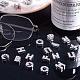 NBEADS 156 Pcs Alphabet A-Z Letter Slide Charm Rhinestone Beads for Glass Living Memory Locket Jewelry Making Findings ALRI-PH0001-01-4