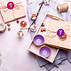 CRASPIRE Lavender Wax Seal Stamp Lavender Sealing Wax Stamps 30mm Retro Vintage Removable Brass Stamp Head with Wood Handle for Wedding Invitations Halloween Christmas Thanksgiving Gift Packing AJEW-WH0337-003-4
