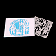 金属切削フレームダイスステンシル  DIYスクラップブッキング/フォトアルバム用  装飾的なエンボス印刷紙のカード  クリスマスのトナカイ/クワガタ  マットプラチナカラー  8x8cm DIY-O006-02-5