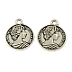 Feng Shui Tibetan Style Zinc Alloy Coin Pendants TIBEP-Q043-168C-RS-1