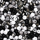 Perles de rocailles en verre de couleurs intérieures opaques et transparentes SEED-F004-4mm-01-1