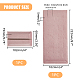 ベルベットで覆われた 40 穴の木製イヤリング ディスプレイ スタンド  長方形  ピンク  完成品：10.2x6x22.7cm  2個/セット EDIS-WH0012-23-2