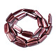Spray Painted Natural Freshwater Shell Beads Strands SHEL-S276-90D-2