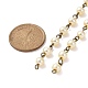 Perlas de cristal redondas hechas a mano cadenas para hacer collares pulseras AJEW-JB00035-07-2