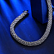 Collares de cadena de la taza del rhinestone aleación de zinc de moda NJEW-BB15225-C-7