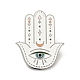 Hamsa Hand with Evil Eye Enamel Pin JEWB-D010-01P-1
