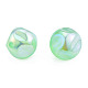 Perlas de acrílico galvanoplastia arco iris iridiscente TACR-T025-002A-4