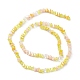 Gradient Color Electroplate Glass Bead Strands GLAA-E042-02D-2