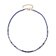 Colliers de perles en lapis-lazuli naturel de style bohème NJEW-JN04658-04-1