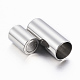 Smooth 304 Stainless Steel Magnetic Clasps with Glue-in Ends STAS-H402-21P-6mm-2