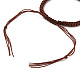Conjuntos de brazalete de cordón trenzado de nylon ajustable BJEW-JB05551-4