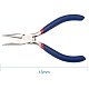 PandaHall Elite 1 Set Size 130x53mm Flat Nose Pliers for Jewellery Making Craft 316 Stainless Steel Short Chain TOOL-PH0001-01A-5