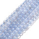 Rangs de perles d'agate en dentelle bleue naturelle de grade aa G-F222-30-6mm-1