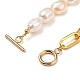 Set di braccialetti e collane di perle keshi con perle barocche naturali SJEW-JS01105-6