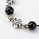 Perlas de cristal redondas hechas a mano cadenas para hacer collares pulseras AJEW-JB00074-03-2