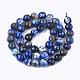 Chapelets de perles en agate naturelle craquelée G-T119-01B-01-2