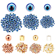 PandaHall Elite Round Evil Eye Resin Beads RESI-PH0001-28-1