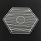 Plaques hexagone abc en plastique utilisés pour les perles à repasser 5x5mm diy X-DIY-Q009-53-2