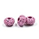 Carved Rondelle Dyed Synthetical Coral Beads CORA-P001-36B-1