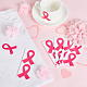 Etiqueta engomada rosada de la cinta de la conciencia del cáncer de mama del pvc DIY-WH0431-01-5