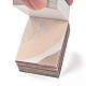 スクラップブック紙パッド  DIYアルバムスクラップブック用  グリーティングカード  背景紙  装飾的な日記  長方形  ライトブルー  5x4x2.85cm  400ページ/個 DIY-P034-A05-4