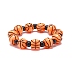 Sport Theme Acrylic Beaded Stretch Bracelet for Kids BJEW-JB08550-4