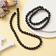 Natural Lava Rock Round Beads Strands G-YW0002-08-6