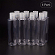 BENECREAT 24 Pack 1oz PET Plastic Bottles Clear Refillable Bottles with Press Disc Flip Cap for Shampoo MRMJ-BC0001-61-4