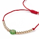 Verstellbare Nylonschnur geflochtenen Perlen Armbänder BJEW-JB05799-3