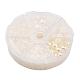 1caja de plástico abs imitación perla cúpula cabujones SACR-X0002-24-B-2