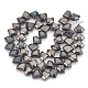 Electroplate Non-magnetic Synthetic Hematite Beads Strands G-T061-111A-2