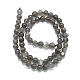 Brins de perles de pierre de lune grise naturelle G-K245-A05-02-2