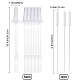 GORGECRAFT 6PCS Clear Silicone Straws Reusable Adjustable Water Bottle Straws Replacement with 3PCS Stainless Steel Clean Brushes for 20 and 30oz Tumblers Any Bottle Gym Fitness Big Jug Straws AJEW-GF0003-97-2
