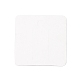 スクエア ペーパー ヘア クリップ ディスプレイ カード  ヘアボウホルダーカード  ヘアアクセサリー用品 頭飾りカード  ホワイト  大理石模様  6x6x0.03cm  穴：8mm DIY-B061-01B-06-3