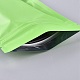 ソリッドカラーのプラスチック製ジップロックバッグ  再封可能なアルミホイルポーチ  食品保存袋  緑黄  15x10cm  片側の厚さ：3.9ミル（0.1mm） OPP-P002-B02-2