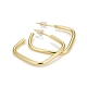 Rack Plating Brass Square Shape Stud Earrings EJEW-C014-03G-2