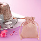 DELORIGIN 12Pcs Velvet Cloth Drawstring Bags TP-DR0001-01B-02-6
