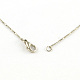 Perla naturale perla collana e bracciali e anelli set con i risultati in ottone tono platino SJEW-R045-02-5