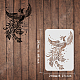 FINGERINSPIRE Phoenix Stencils 29.7x21cm Firebird Painting Stencil Flying Phoenix Stencil Mythical Phoenix Reusable Drawing Template for Painting on Wood DIY-WH0202-166-2