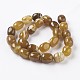 Chapelets de perles en agate à rayures/agate à bandes naturel & teint G-A175D-B03-2
