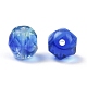 ファイアポリッシュチェコガラスビーズ  多面カット  アナナス属  ブルー  6x5.5~6mm  穴：1.2mm  約360個/袋 LAMP-O017-151-B2M6-4