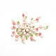 Flower Pearl Safety Brooches JEWB-O002-12-2