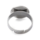 Componentes de anillos de dedo de 304 acero inoxidable ajustables STAS-F149-21P-E-3
