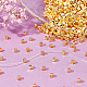 Dicosmetic 1500 шт. ccb пластиковые бусины-разделители 3 мм куб маленькие квадратные бусины золотые большие отверстия свободные бусины набор ювелирных бусин для изготовления ожерелья CCB-DC0001-02-5