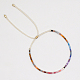 Bracelet en perles de verre tressées CG0646-7-1