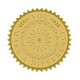 Самоклеящиеся наклейки с тиснением золотой фольгой DIY-WH0211-012-1